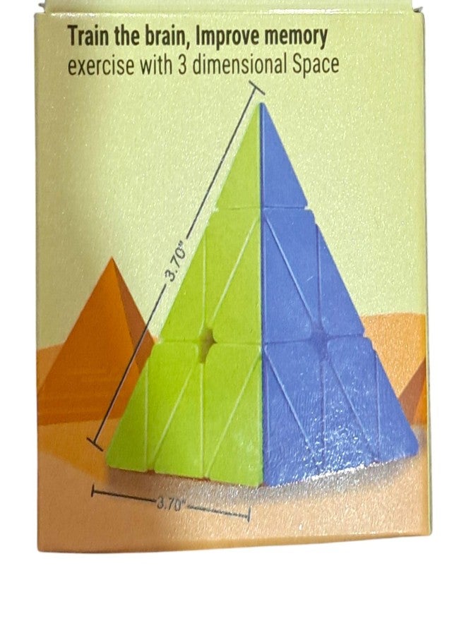 JNiL Kid Qiyi Pyramid Stickerless Magic Cube Mofangge Qiming Pyramid Stickerless Speed Cube - Image 5